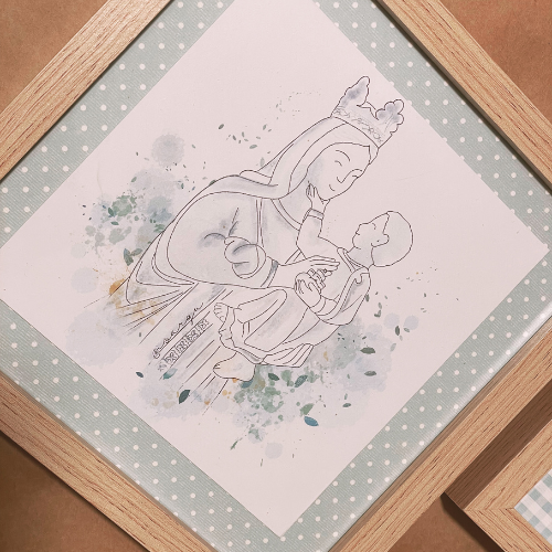 Ilustración Religiosa en Lámina A4 y A5