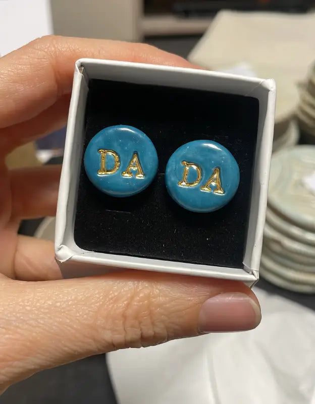 Gemelos para hombre de cerámica personalizados