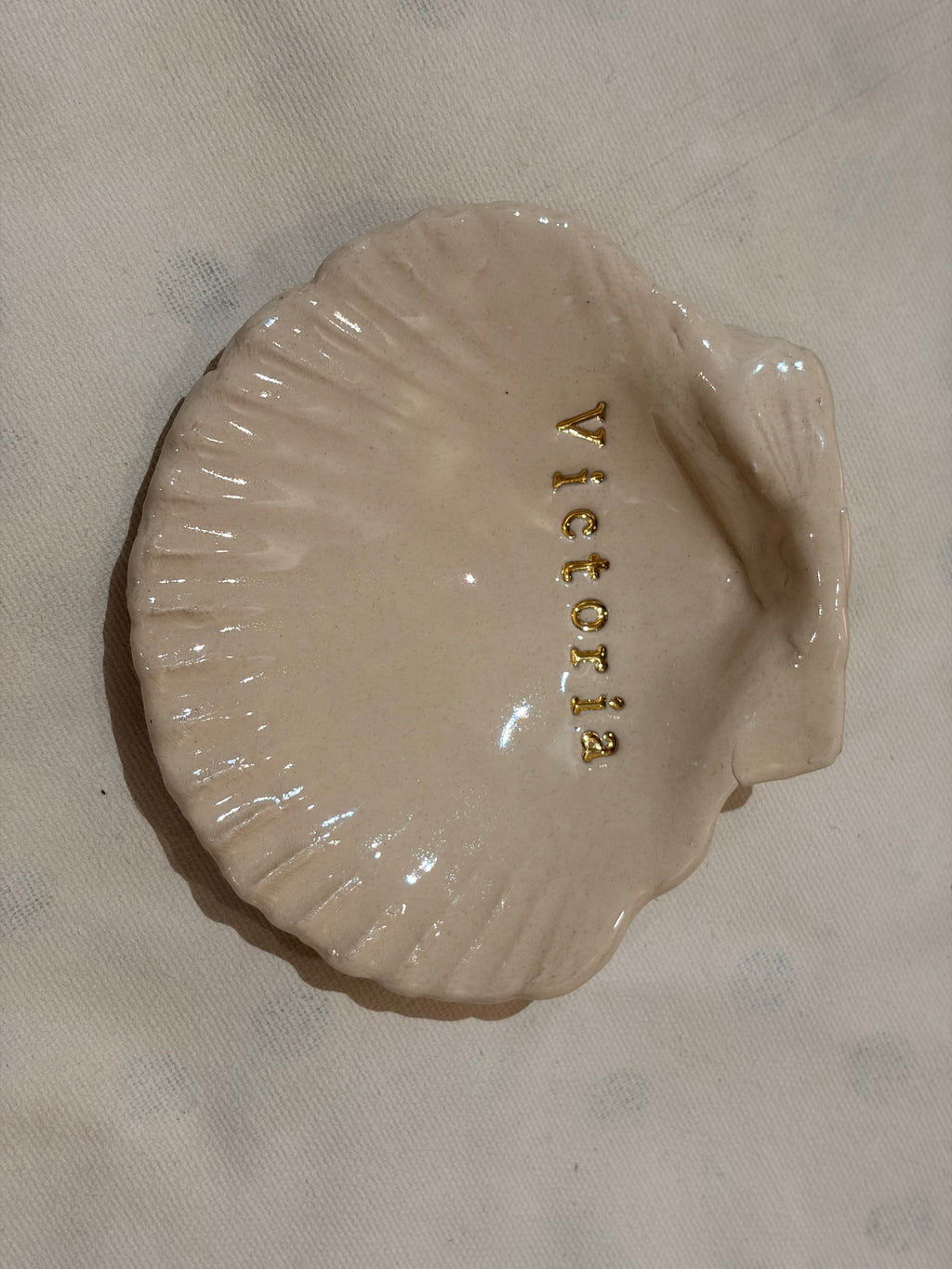 Concha de bautizo de Cerámica Personalizada