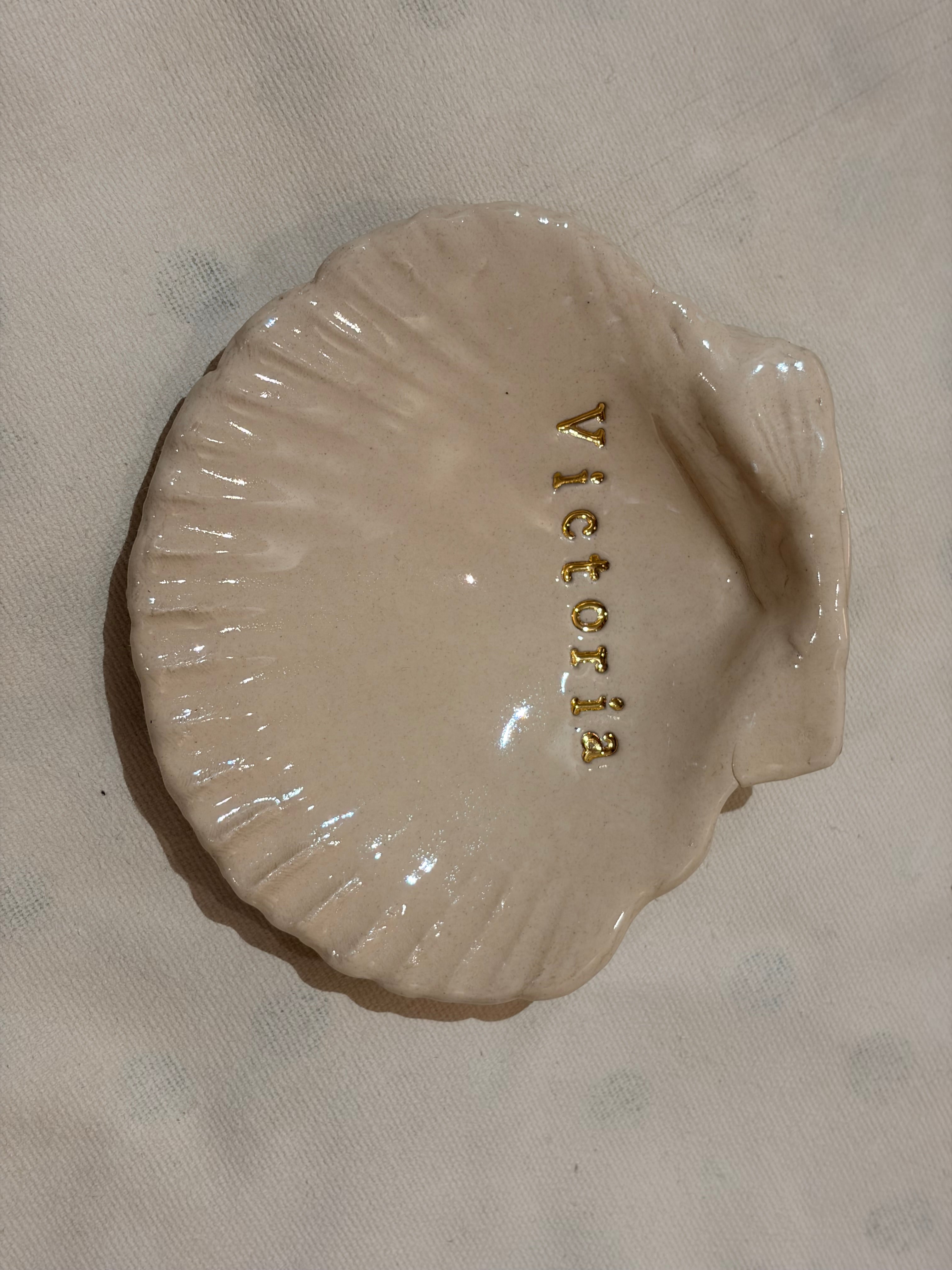Concha de bautizo de Cerámica Personalizada