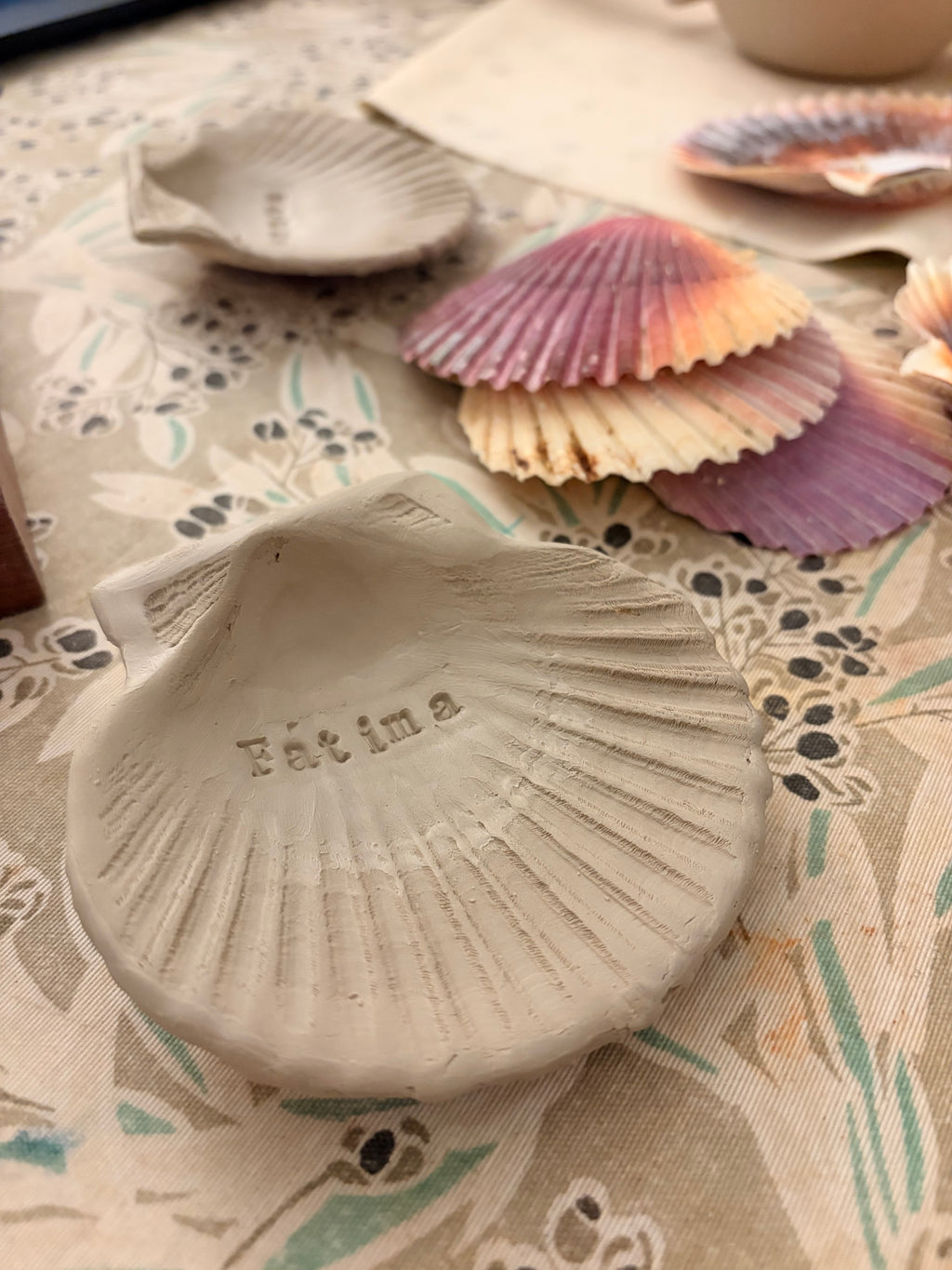 Concha de bautizo de Cerámica Personalizada