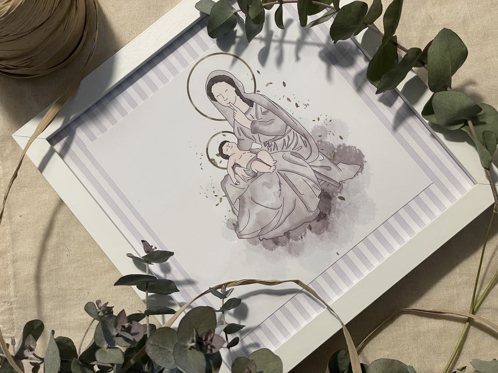 Ilustración Religiosa en Lámina A4 y A5