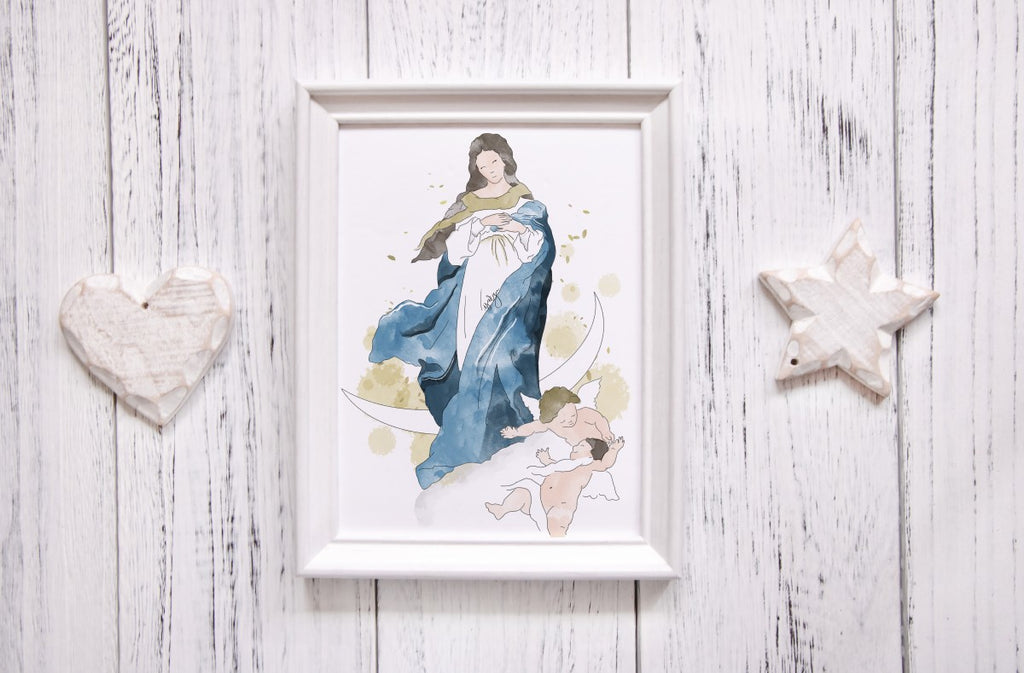 Ilustración Religiosa en Lámina A4 y A5